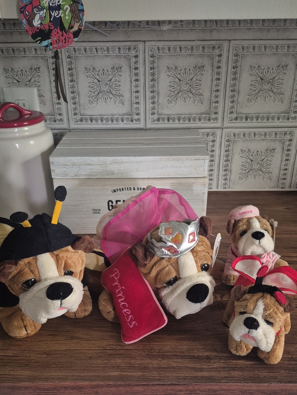 Set Of 4 Plush ZELDA WISDOM Bulldog